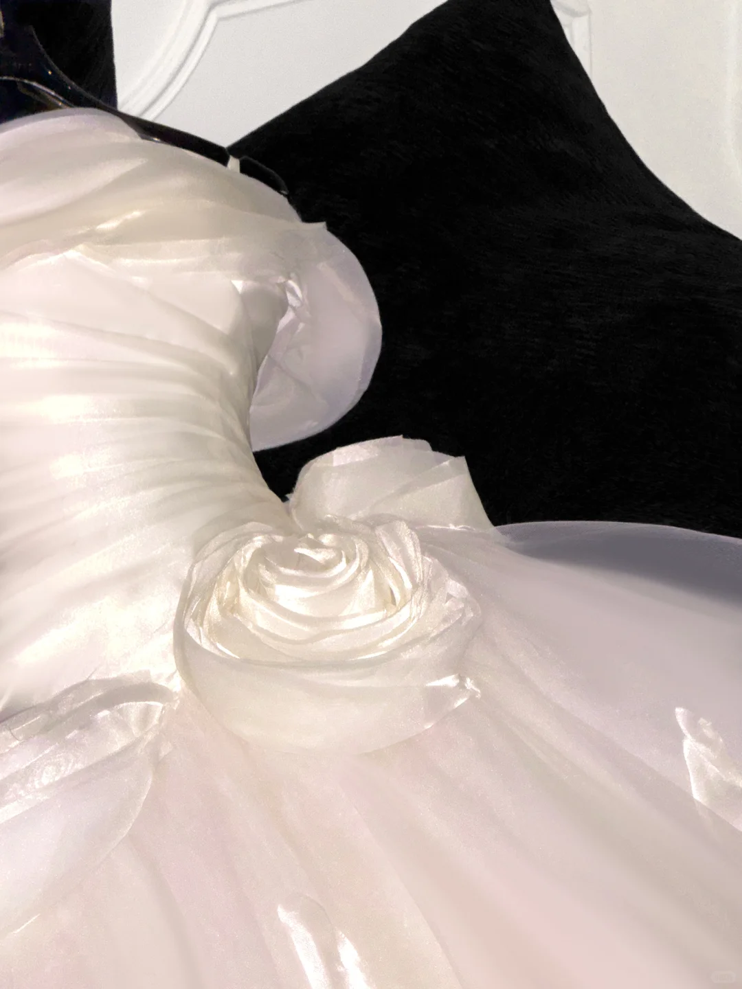 Elegant Ivory 3D Flowers Design A-Line Tulle Wedding Dress Prom Dress Evening Dress Ball Gown TP4221