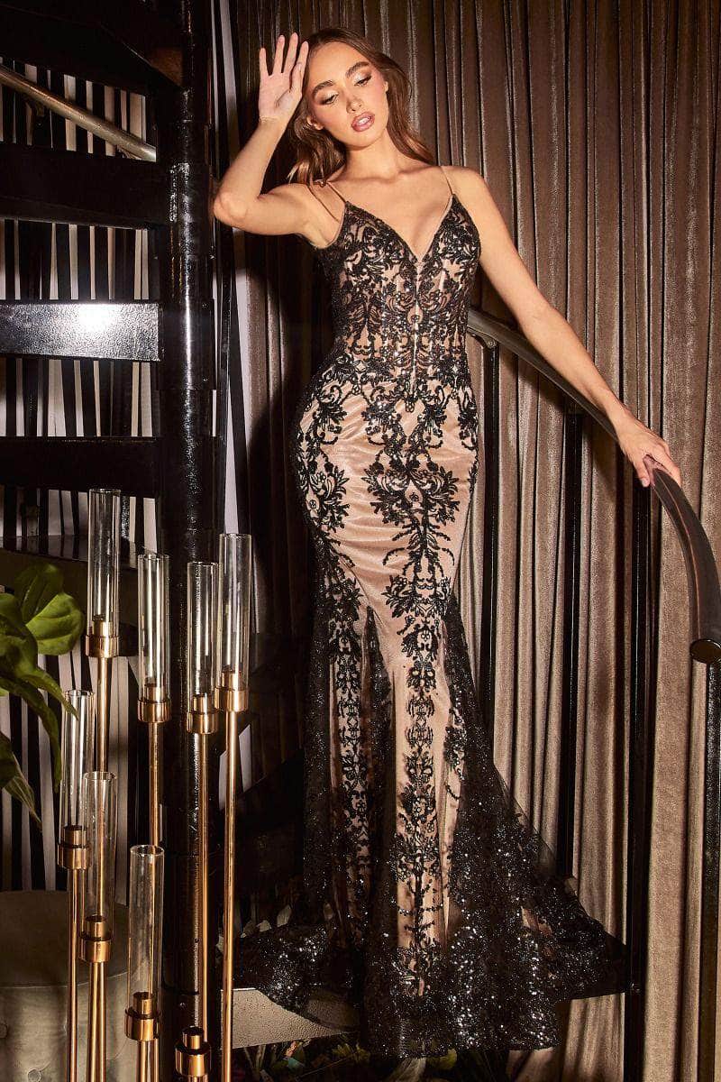 Vintage Shiny Beaded Mermaid Prom Dress V-neck Spaghetti Strap Evening Dress Long Formal Dress TP4619