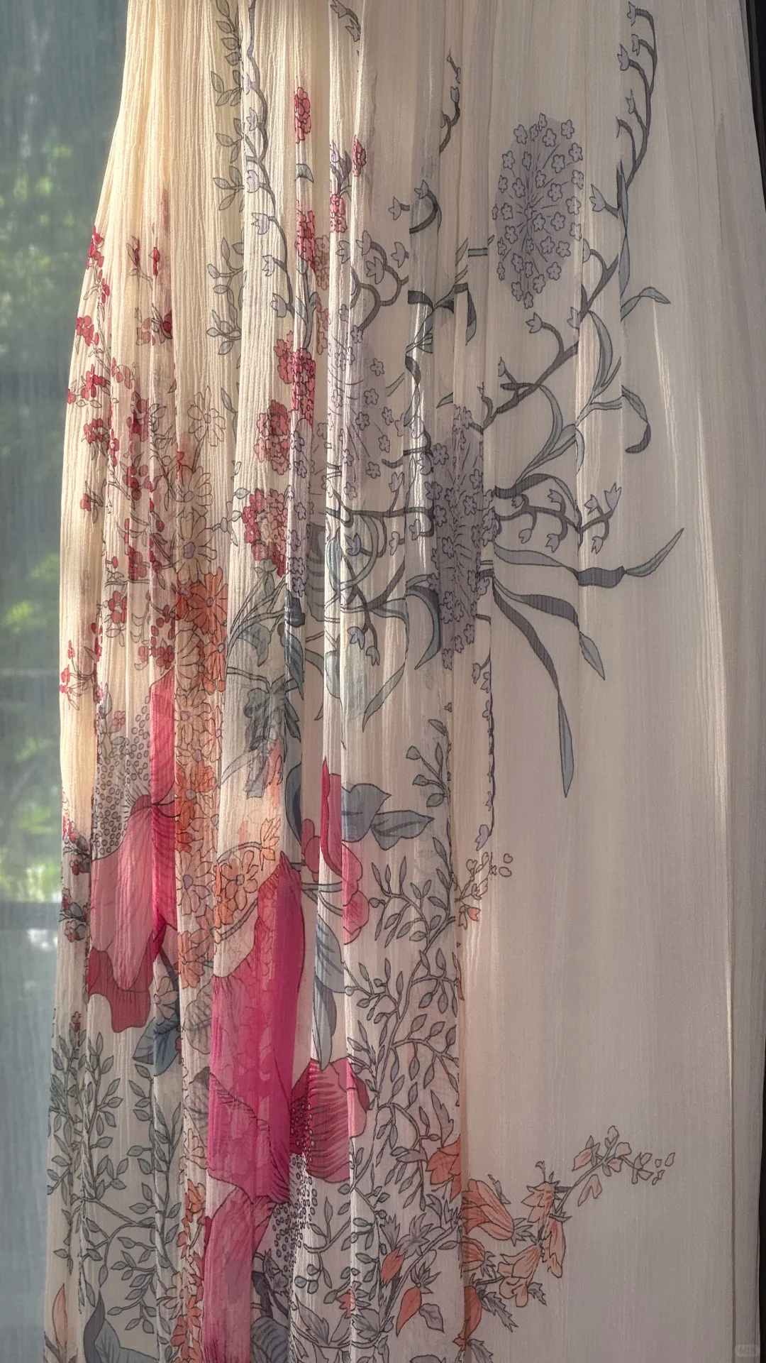 Enchanting V-neck Floral Jacquard Chiffon Prom Dress Evening Dress TP4309