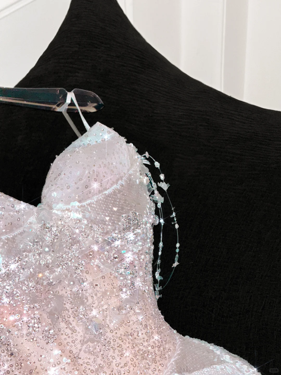 Gorgeous Sparkling Champagne Sequin Sweetheart Mermaid Elegant Chiffon Evening Dress Prom Dresses TP4152