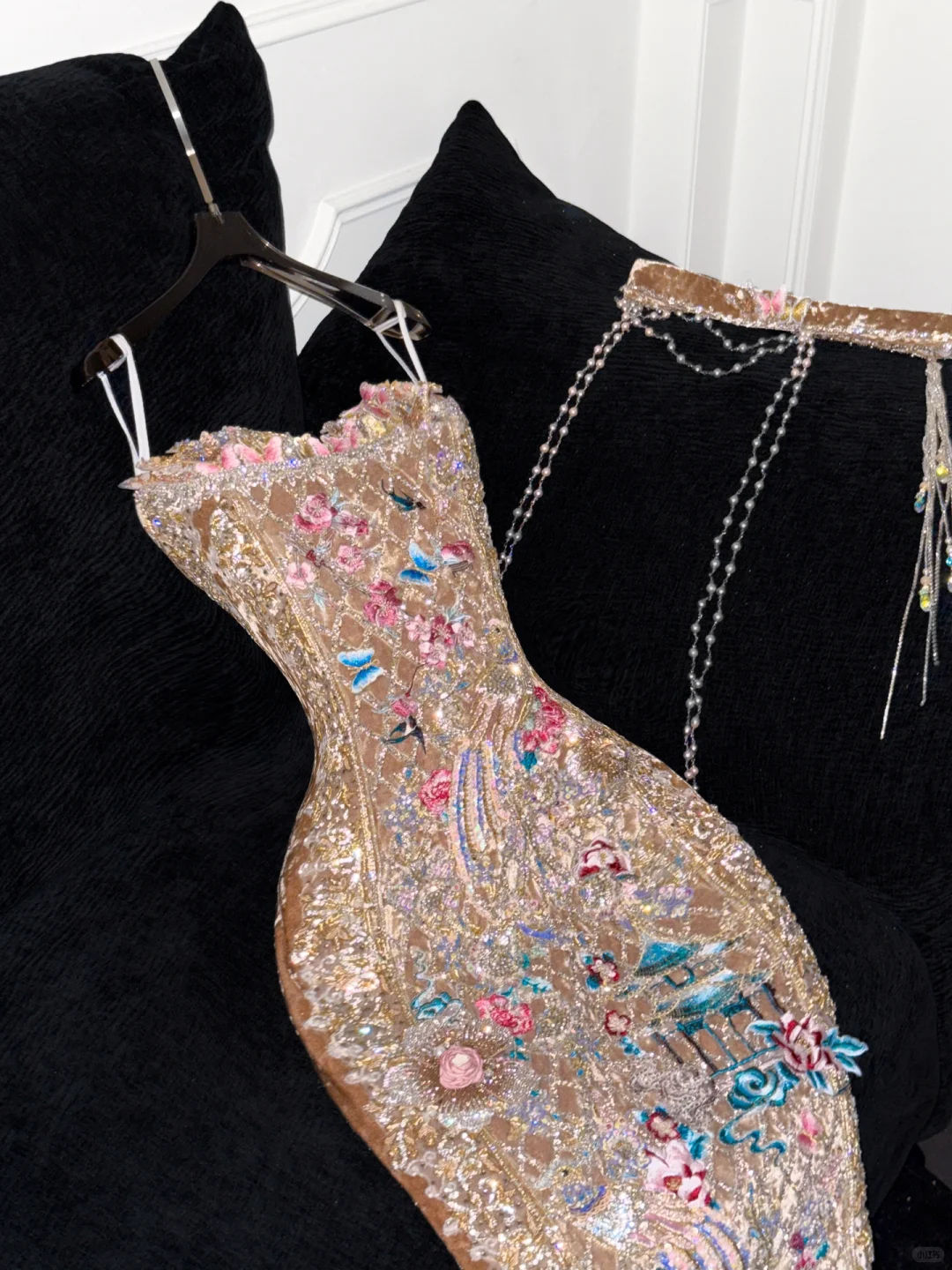 Gorgeous Shiny Beaded Exquisite Embroidery Mermaid Long Evening Dress Prom Dresses TP4185