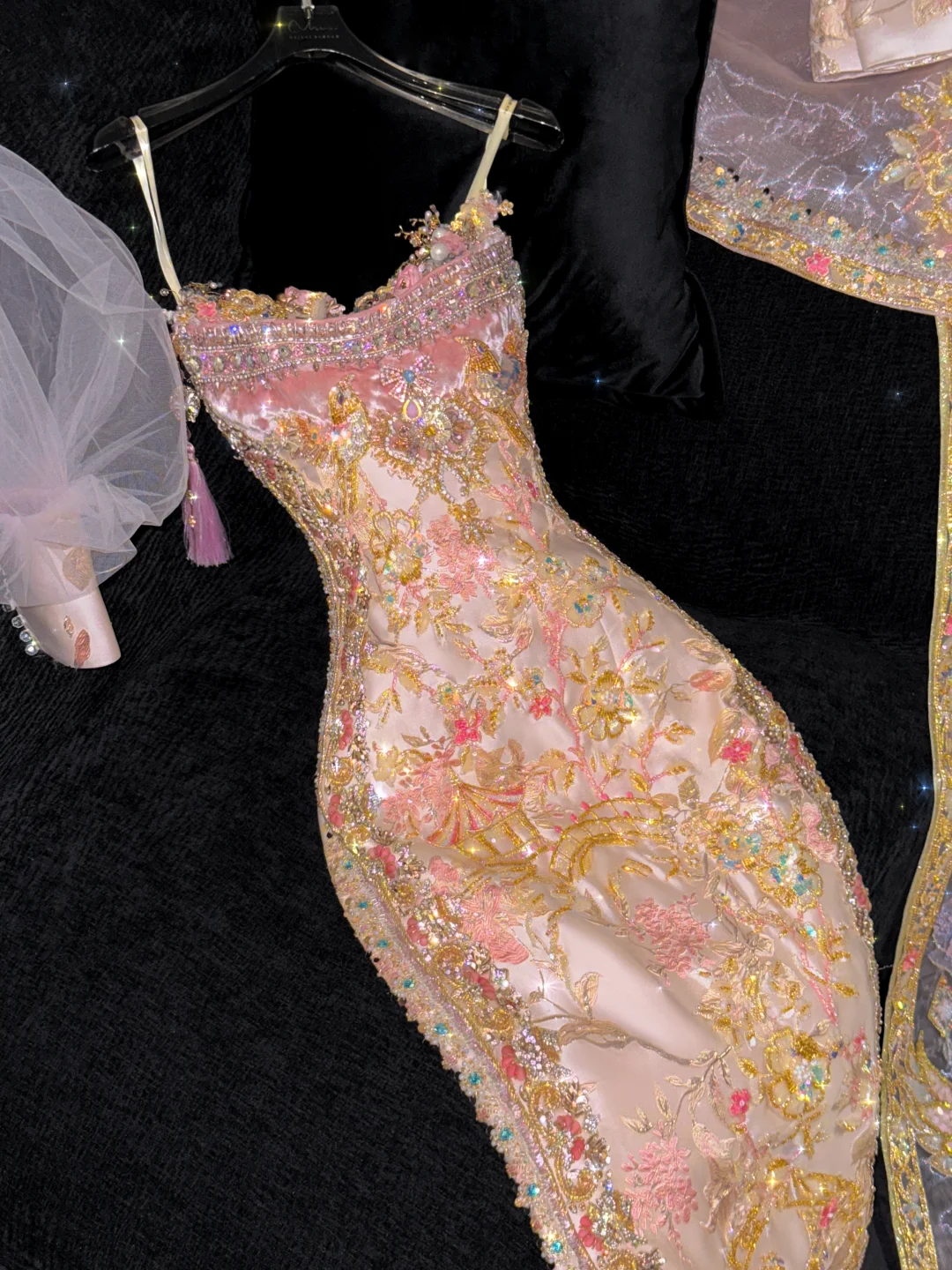 Gorgeous Sparkling Beaded Sequin Exquisite Embroidery Mermaid Design  Evening Dress Prom Dresses Outfit TP4161