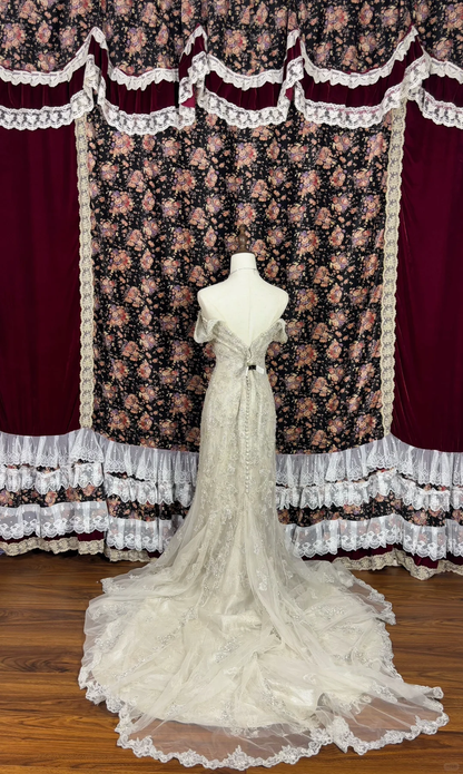 Gorgeous Shiny Sequin Sweetheart Off-the-shoulder Mermaid Floor-length Prom Dress Birthday Dress Evening Dress TP4384