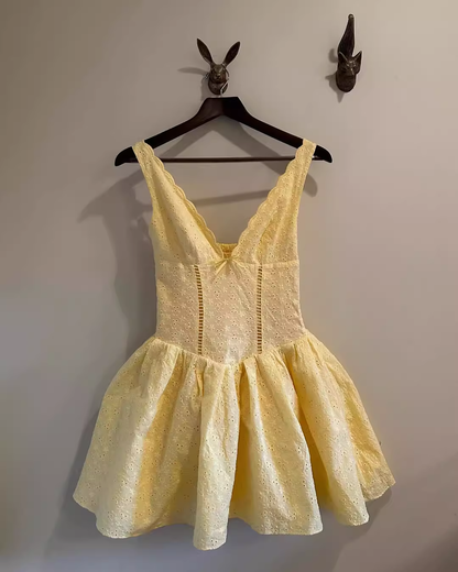 Vintage Cute A-Line Homecoming Dress V-neck Party Dress Short Cocktail Dress TP4637