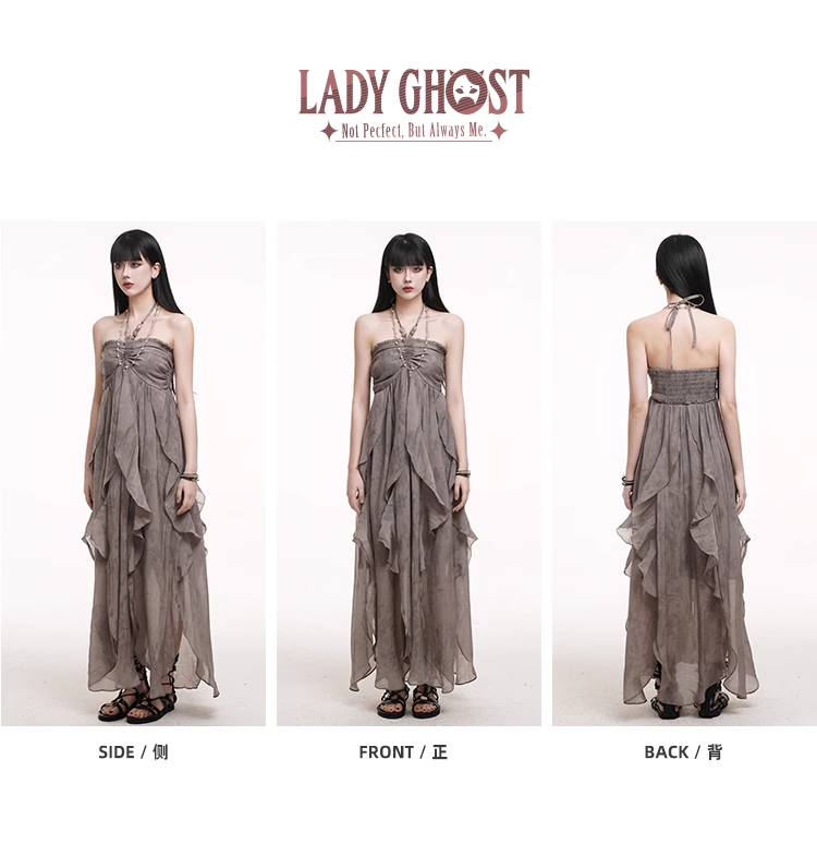 Simple Fashion Beach Party Chiffon Halter Dress TP2958