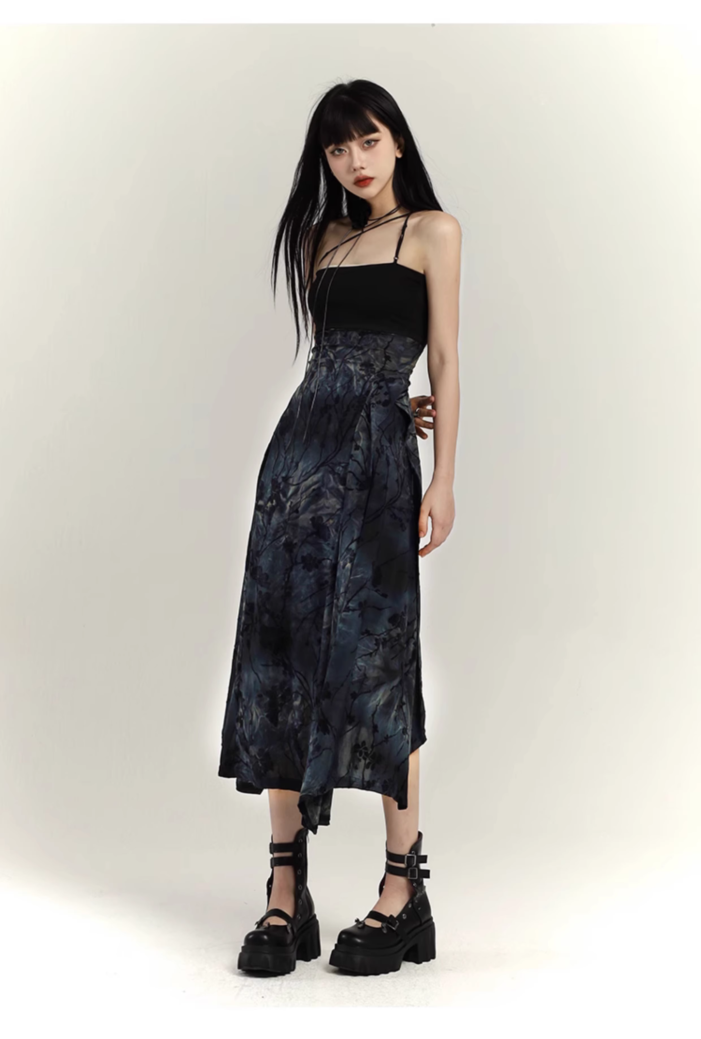 Simple Fashion Design Sense Halter Dress TP2926