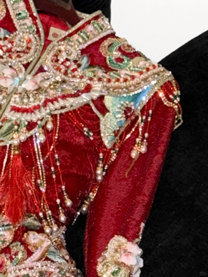 Gorgeous Sparkling Beaded Sequin Mermaid Design Exquisite Embroidery Wedding Outfit Evening Dress Prom Dresses TP4165