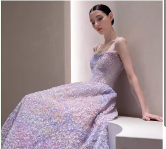 Special Purple A-Line Spaghetti Strap Long Prom Dresses TP1668