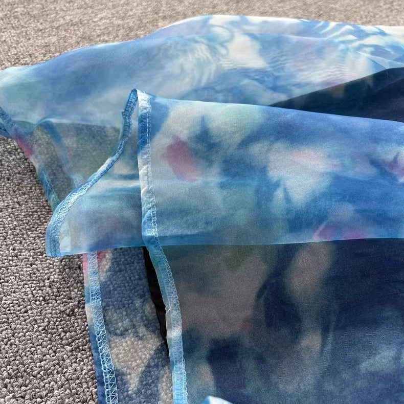 Elegant Spaghetti Strap High-waisted Organza Party Gala Ball Gown TP2851