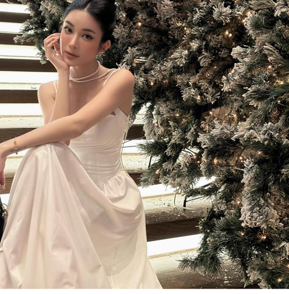 Elegant Sweetheart Prom Dress A-Line Spaghetti Strap Evening Gown Party Dress Long Formal Dress TP4846