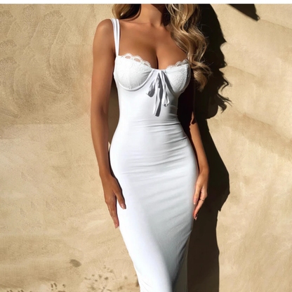 Women New Simple Fashion Slim-fit Spaghetti Strap Dress TP2888