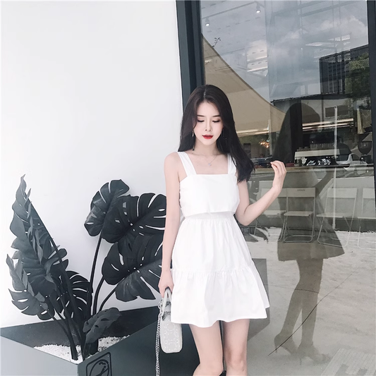New Fashion Sleeveless Backless Beach Slim Spaghetti Strap Dress TP2983