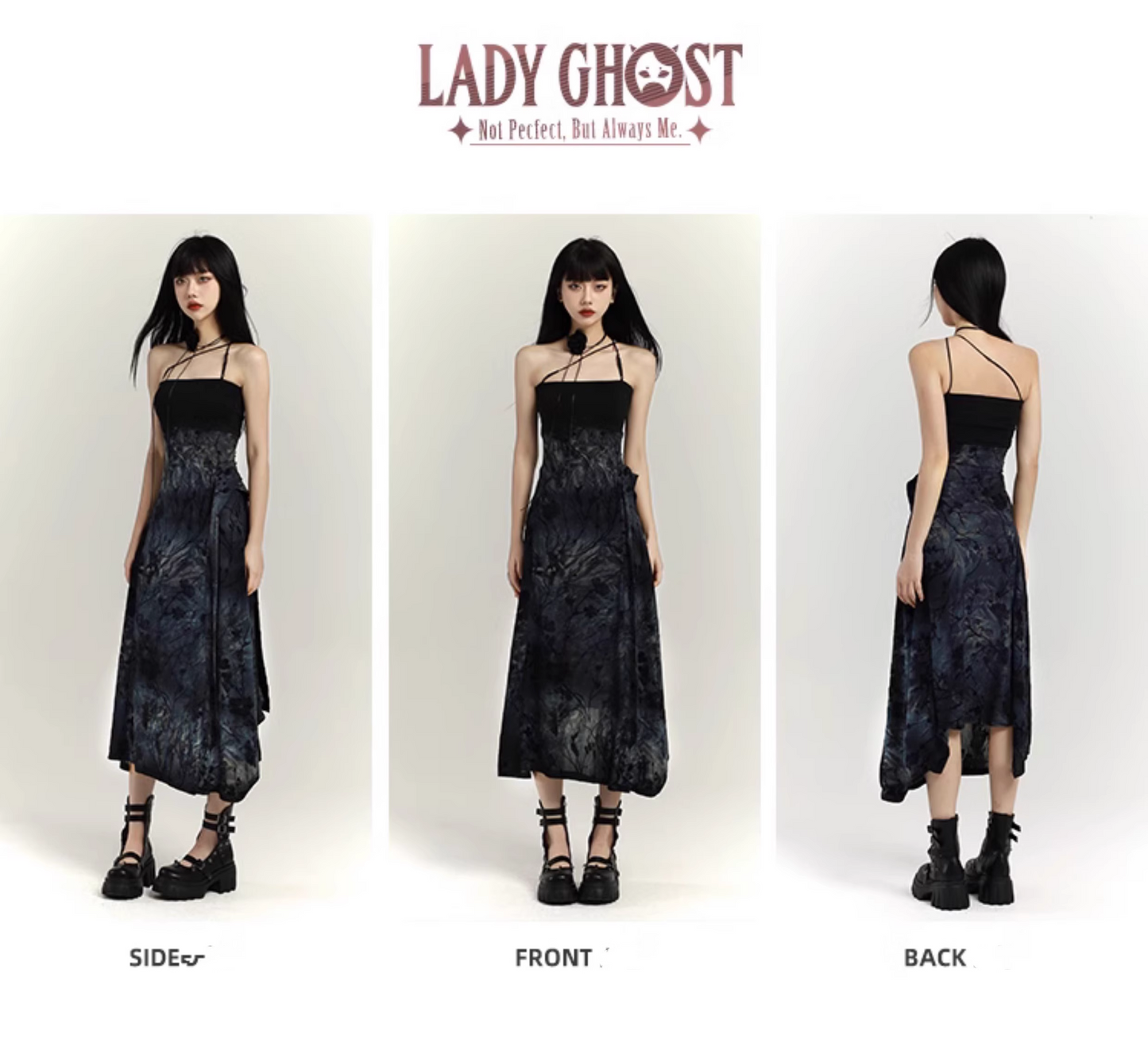 Simple Fashion Design Sense Halter Dress TP2926