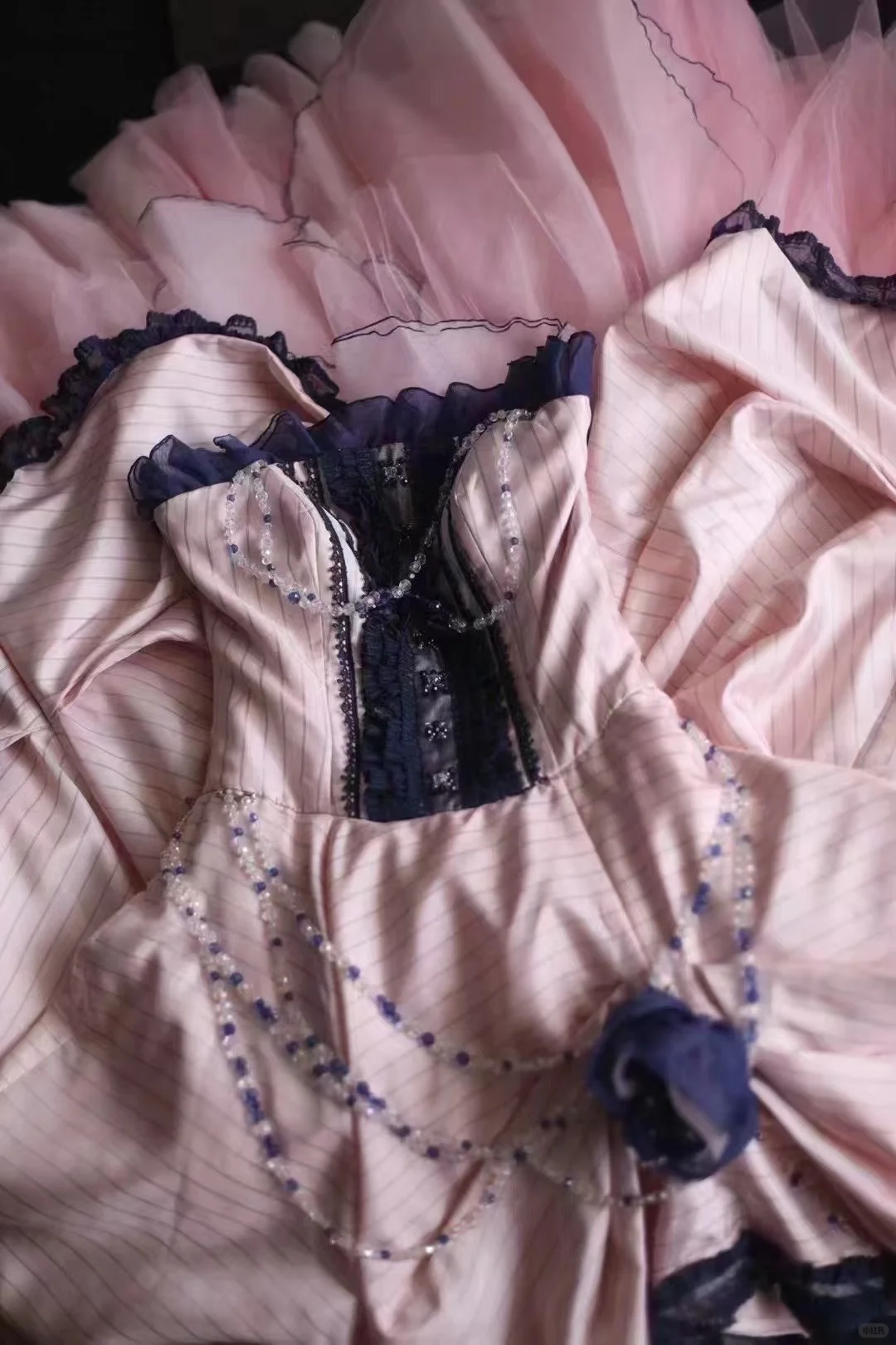 Chic Pink 3D Floral Applique A-Line Strapless Long Quinceanera Ball Gown TP5221