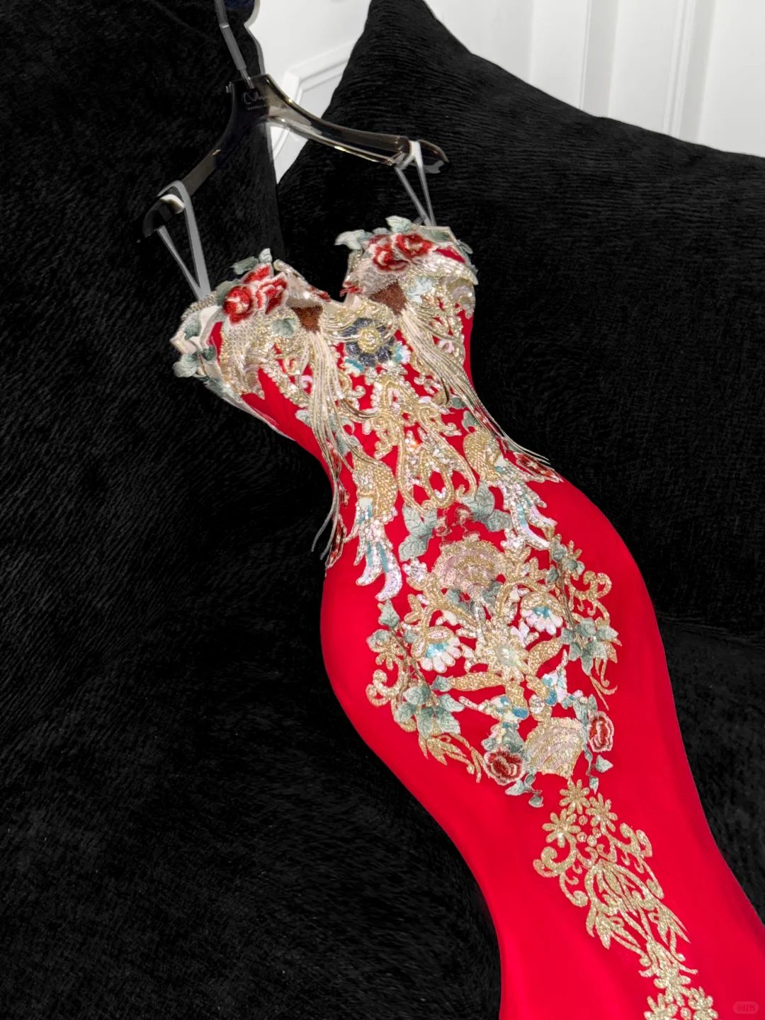 Retro Sparkling Beaded Sequin Mermaid Design Exquisite Embroidery Wedding Outfit Evening Dress Prom Dresses TP4166