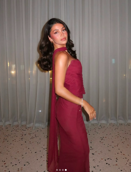 Chic Burgundy Off-the-shoulder Mermaid Floor-length Prom Dress Evening Dress TP1992