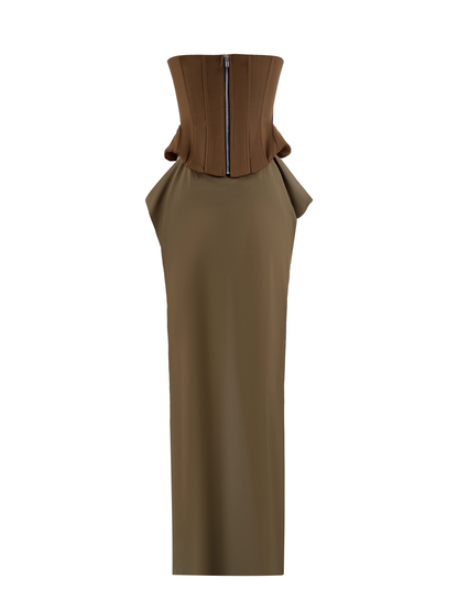 Fashion Strapless Patchwork Butterflies Design A-line Women Dress TP3878