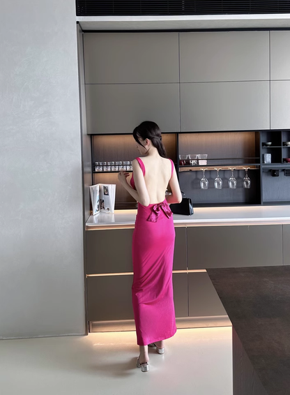 New Style White Sleeveless Beach Slim Halter Dress TP2985