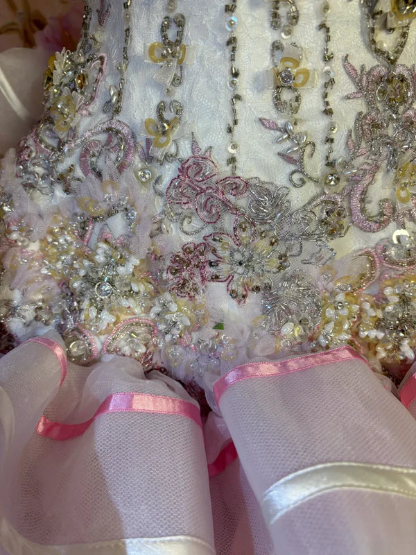 Vintage Pink Sweetheart Strapless Beaded Sweet 16 Quinceanera A-Line Evening Dress Ball Gown TP4288