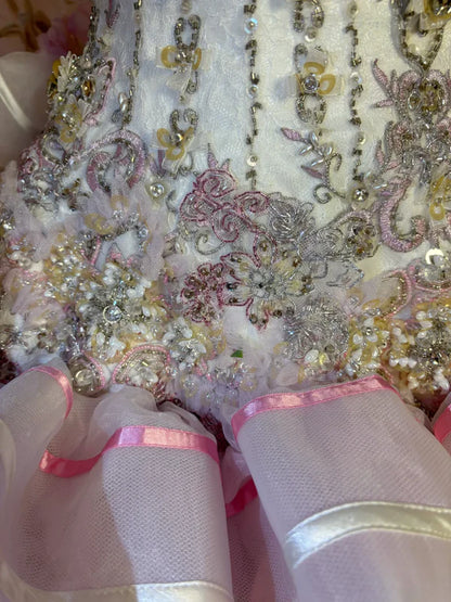 Vintage Pink Sweetheart Strapless Beaded Sweet 16 Quinceanera A-Line Evening Dress Ball Gown TP4288