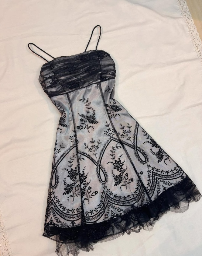 Chic Floral Spaghetti Strap A-line Chiffon Short Party Dresses Homecoming Dresses, TP3778