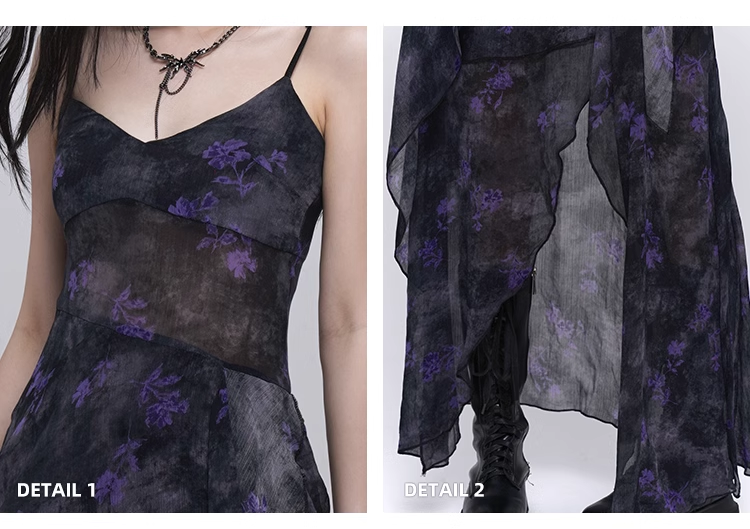 Fashion Design Sense Long Black Spaghetti Strap Dress TP2921