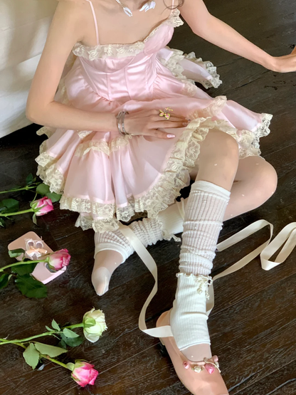 Cute Pink Sweetheart Princess Style Tiered A-Line Design Spaghetti Strap Short 18th Birthday Party Dress Homecoming Dress TP4227