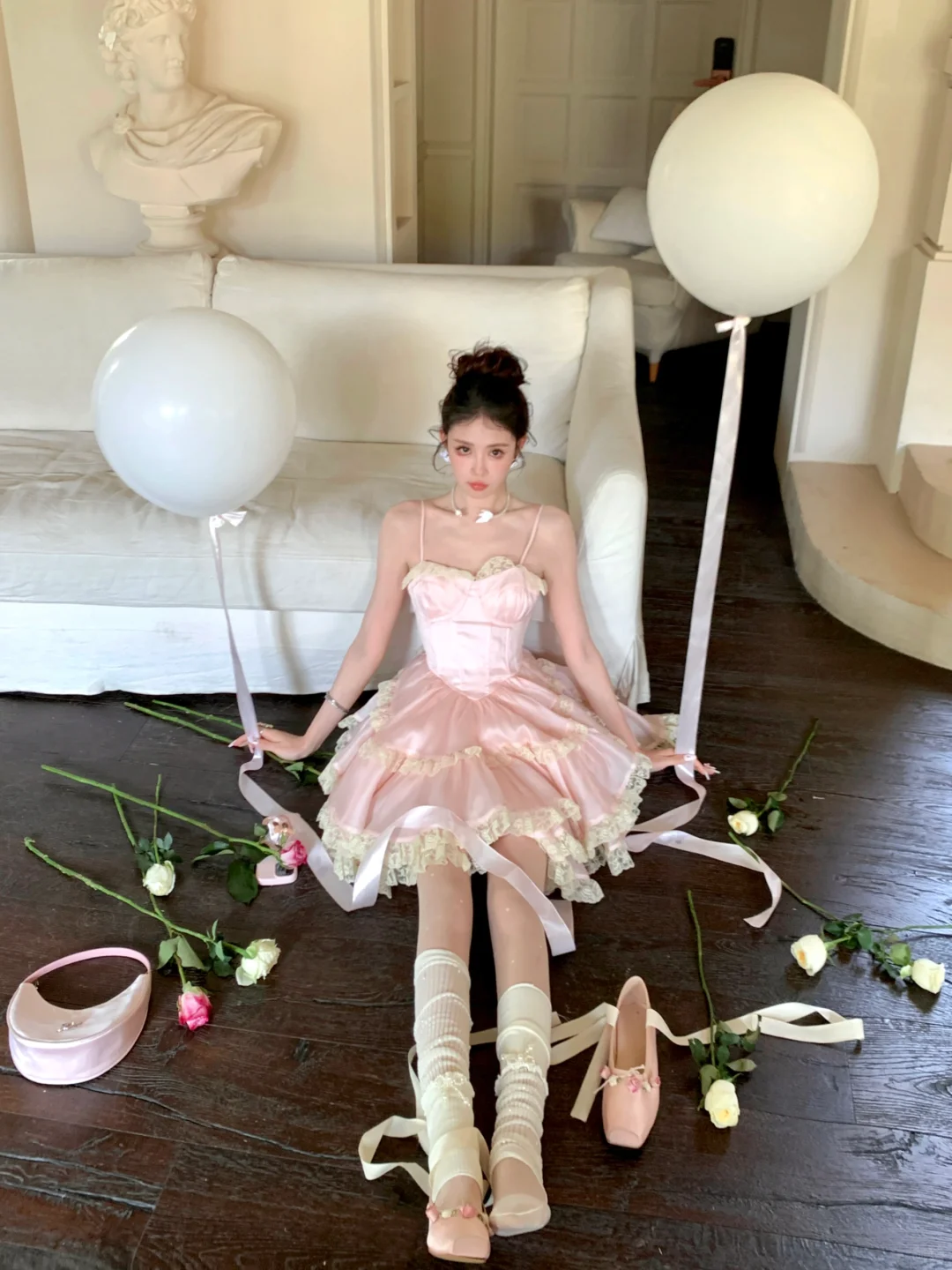 Cute Pink Sweetheart Princess Style Tiered A-Line Design Spaghetti Strap Short 18th Birthday Party Dress Homecoming Dress TP4227
