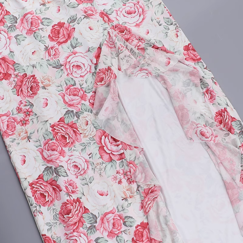 New Simple Fashion Floral Spaghetti Strap Dress TP2891