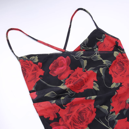 Women New Simple Fashion Yellow High-waist Spaghetti Strap Dress TP2890