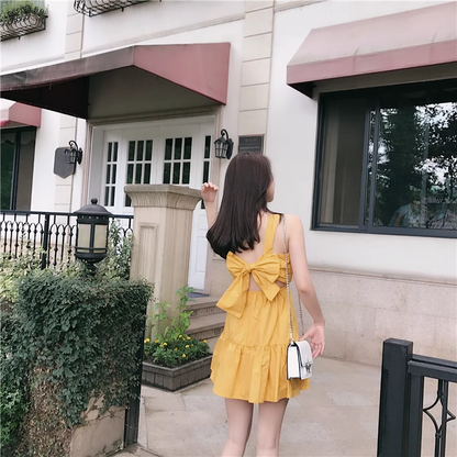 New Fashion Sleeveless Backless Beach Slim Spaghetti Strap Dress TP2983