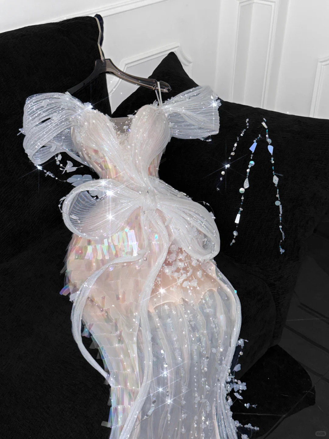 Vintage Sparkling Champagne Sequin Off-the-shoulder Sheath Elegant Chiffon Evening Dress Prom Dresses TP4153