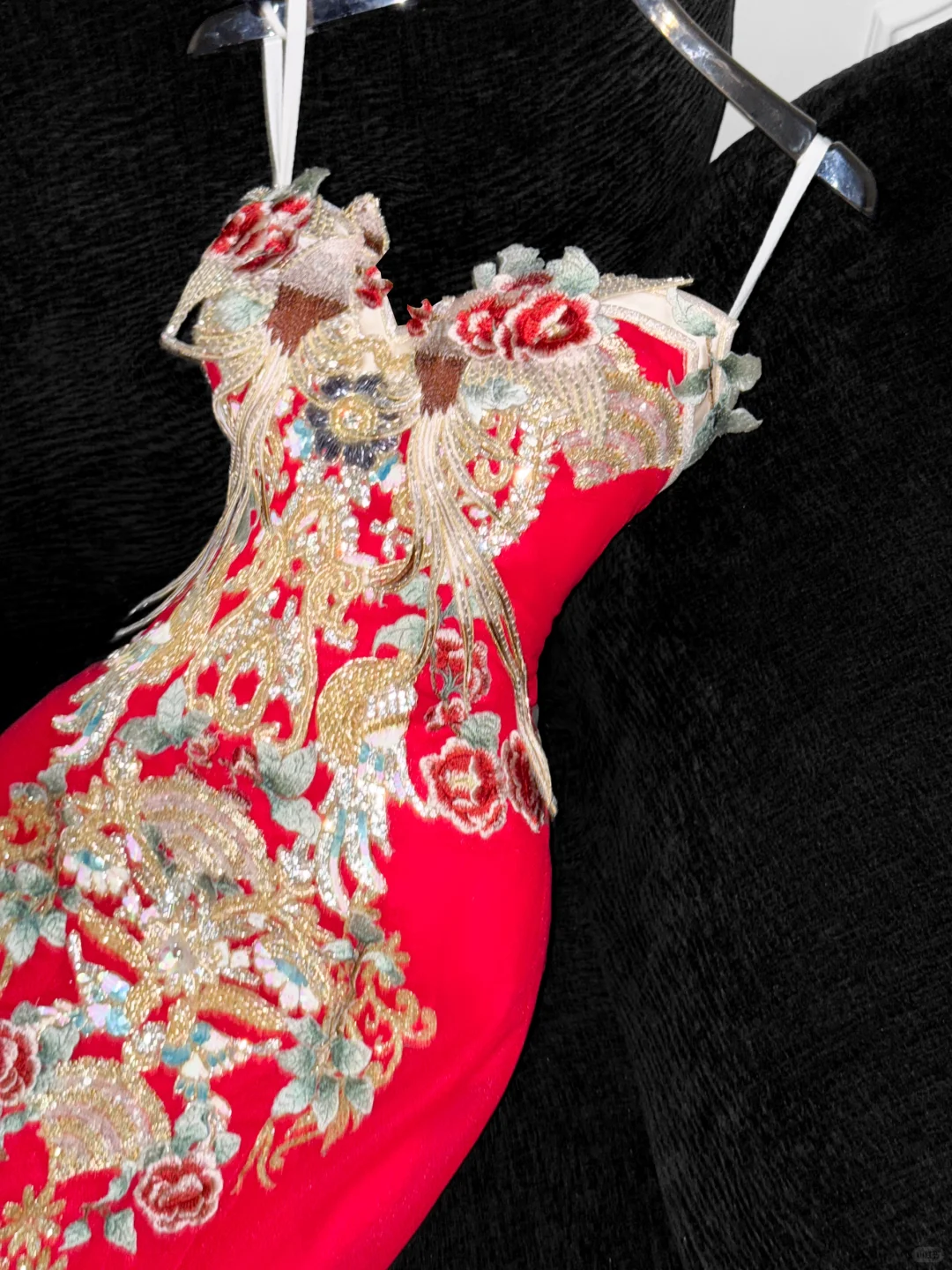 Retro Sparkling Beaded Sequin Mermaid Design Exquisite Embroidery Wedding Outfit Evening Dress Prom Dresses TP4166