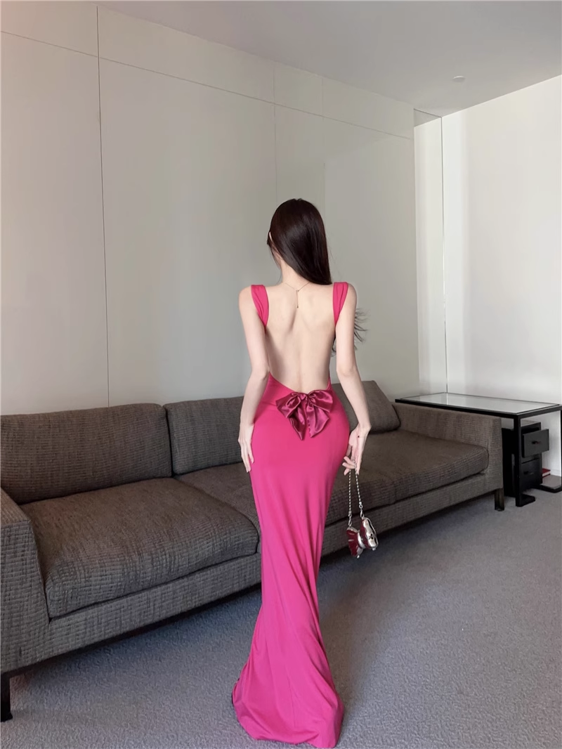 New Style White Sleeveless Beach Slim Halter Dress TP2985