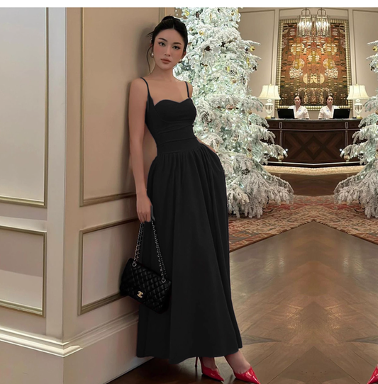 Elegant Sweetheart Prom Dress A-Line Spaghetti Strap Evening Gown Party Dress Long Formal Dress TP4846
