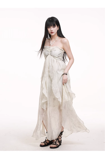 Simple Fashion Beach Party Chiffon Halter Dress TP2958