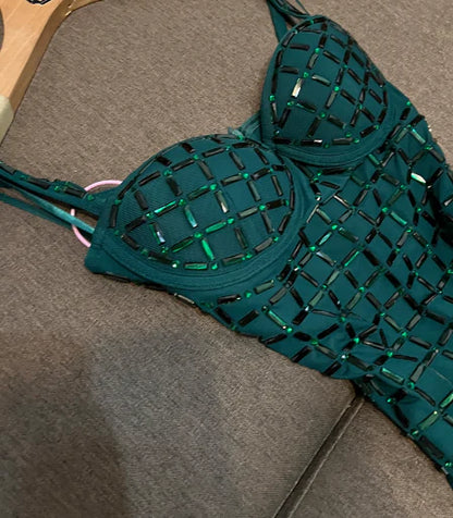 Vintage Dark Green Spaghetti Strap Sheath Short Party Dress Cocktail Dress Homecoming Dress TP4460