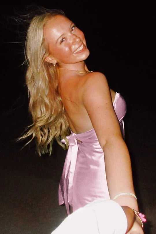 Chic Strapless Sweetheart Backless Sheath Sleeveless Short Party Dress Homecoming Dress TP4300