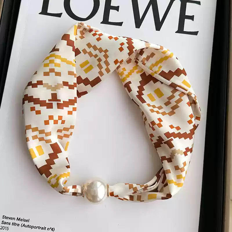 Vintage Elegant Versatile Soft Fabric Fashion Silk Scarf TP3133