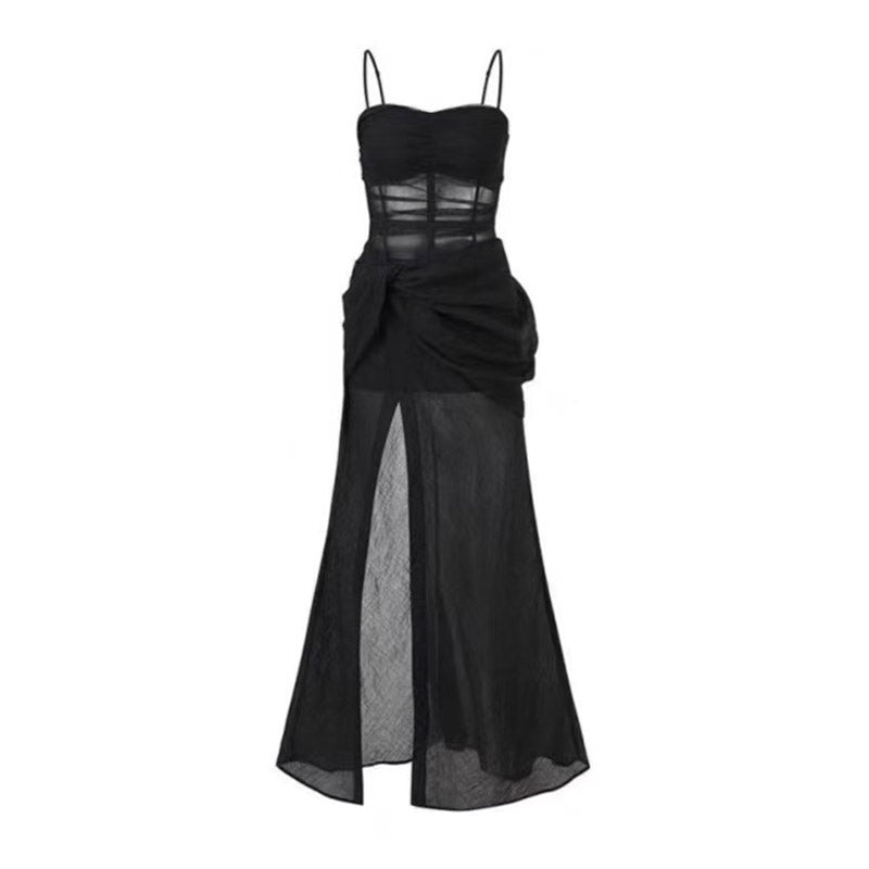 New Fashion Floral Design A-line Sleeveless Spaghetti Strap Puffy Dress TP3295