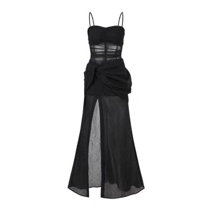 New Fashion Floral Design A-line Sleeveless Spaghetti Strap Puffy Dress TP3295