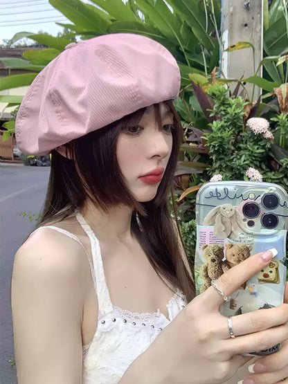 New Fashion Women Simple Thin Breathable Beret TP2810