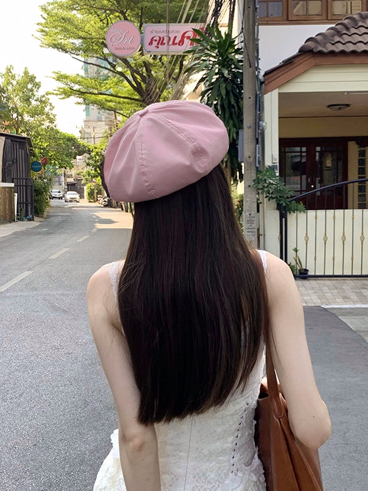 New Fashion Women Simple Thin Breathable Beret TP2810