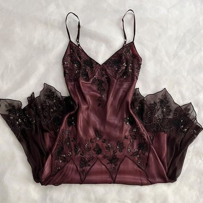 Vintage Beaded Embroidery V-neck Mermaid Prom Dress Party Dress Evening Dress TP4502