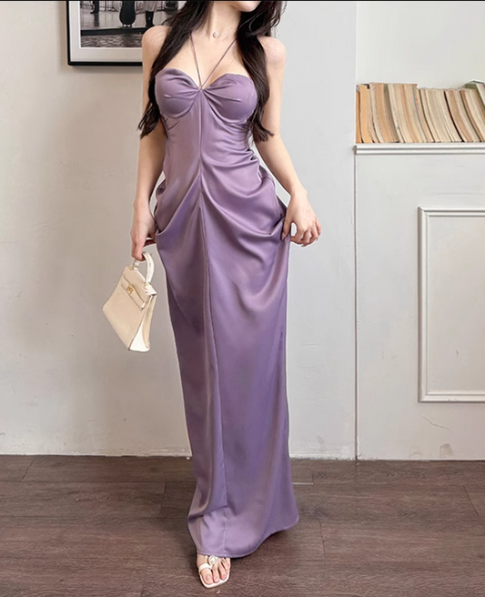 New Elegant Black Lace Spaghetti Strap Dress Sexy Evening Dress TP2879