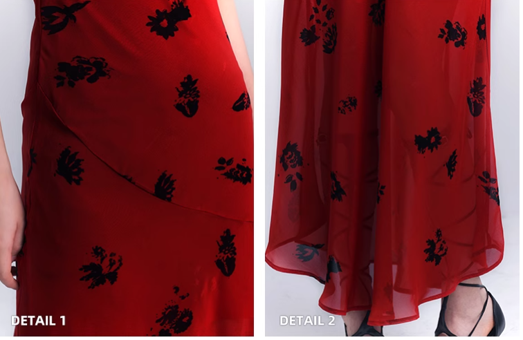 Simple Fashion Floral Pattern Design Spaghetti Strap Dress TP2948