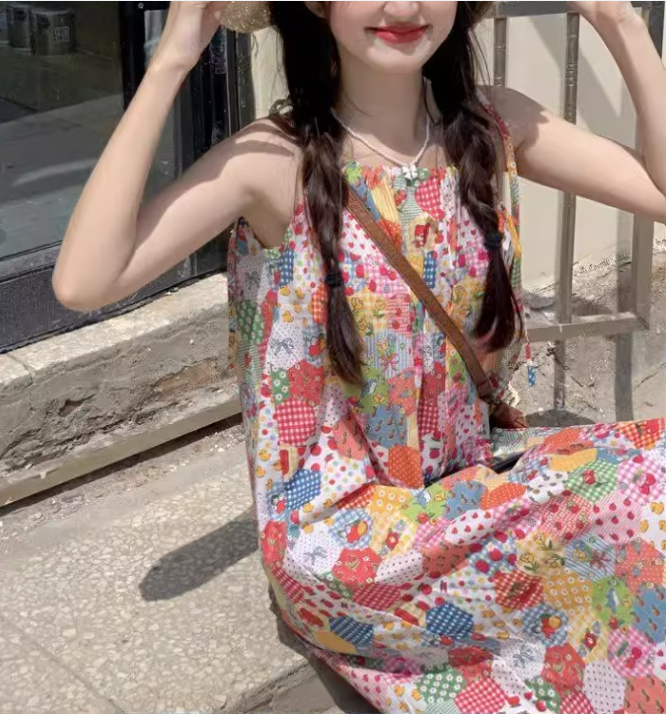 New Stylish Design Beach Holiday Casual Floral Dress TP3015