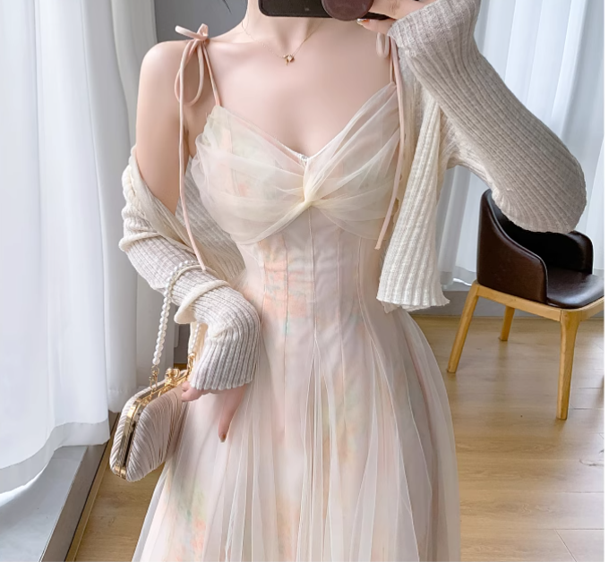 Vintage Simple Pink Plaid Elegant Design Short Sleeves Women Dress TP3056