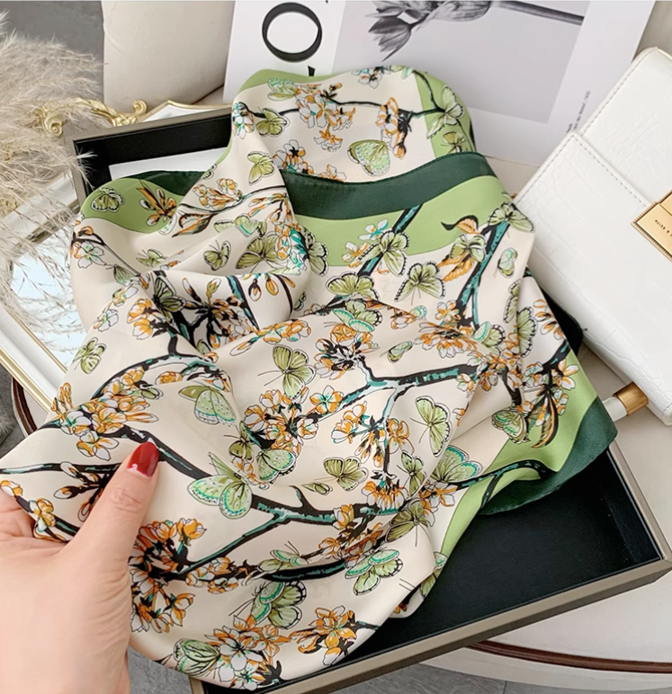 New Fashion Elegant Versatile Soft Fabric Silk Scarf TP3131