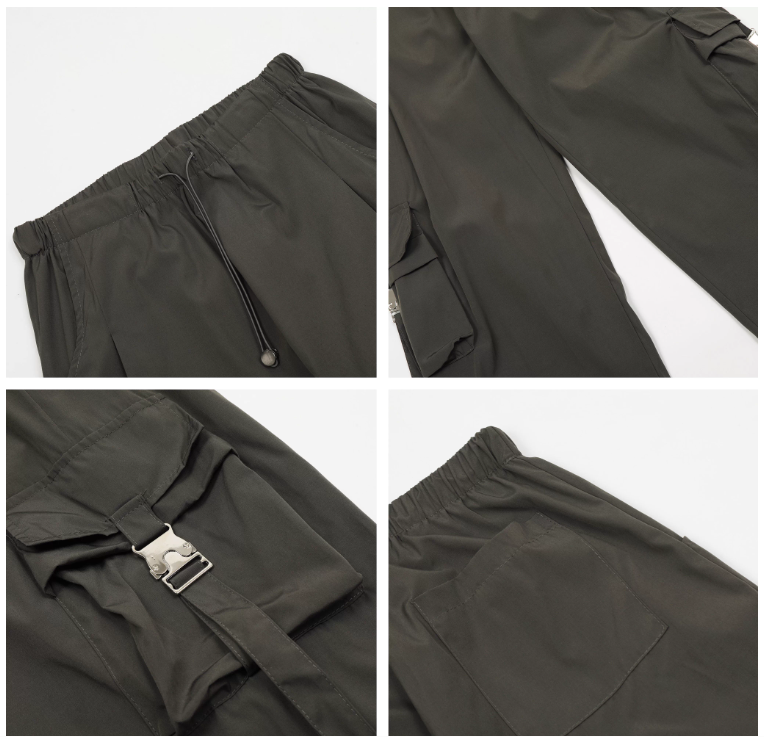 New Fashion Loose-fitting Multi-pocket Design Street-style Long Casual Pants TP3225